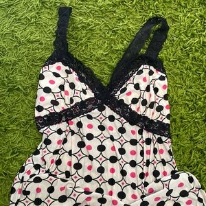 Polka dot lingerie top